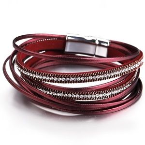 Leather wrap bracelet